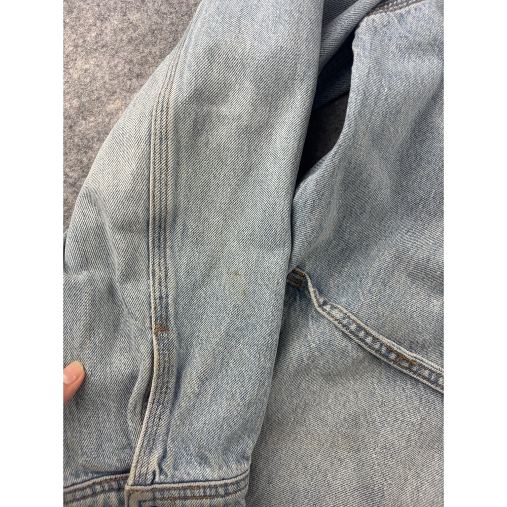 Madewell‎ Men's Denim Barn Chore Jacket in Seaford Wash Snap Button Collared SEE - Picture 9 of 10